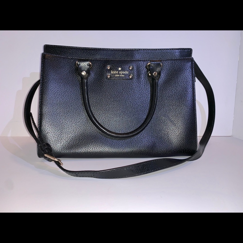 Kate Spade black crossbody satchel